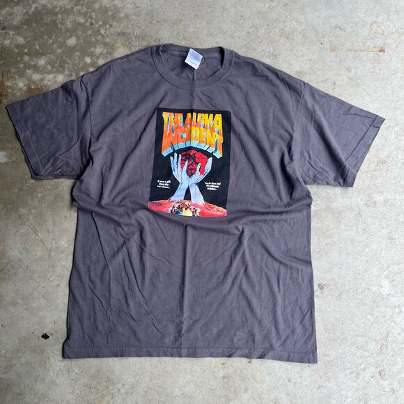 y2k 2000s the alpha incident unique movie promo gray t-shirt‎ gray mens L - Picture 1 of 6